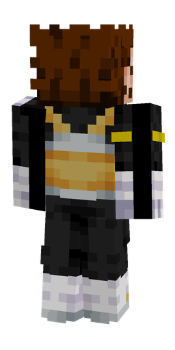 Black skin: body, back render