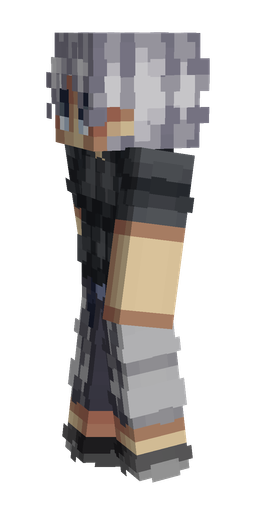 Black skin: body, left side render