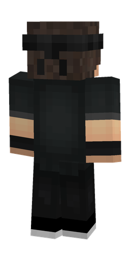 Black skin: body, back render