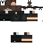 Black skin: raw texture render