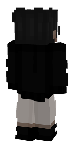 Black skin: body, back render