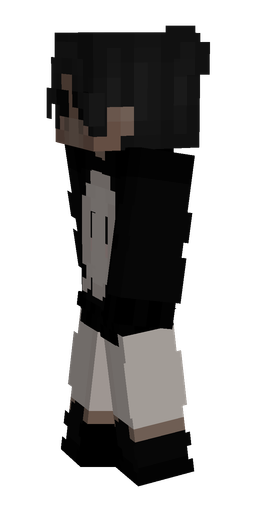 Black skin: body, left side render