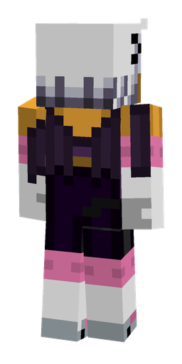 Black skin: body, back render