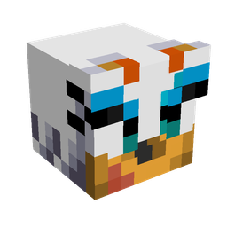 Black skin: head render