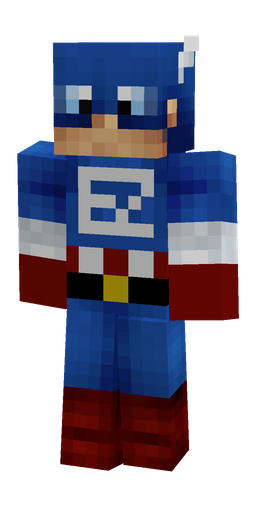 Blue skin: body, front render