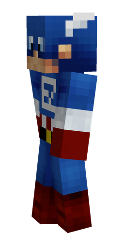 Blue skin: body, left side render