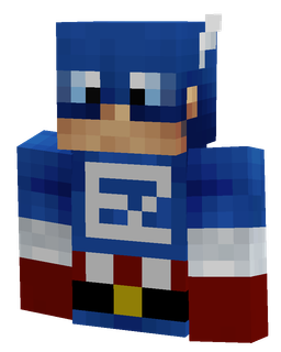 Blue skin: bust render