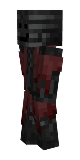 Black skin: body, left side render