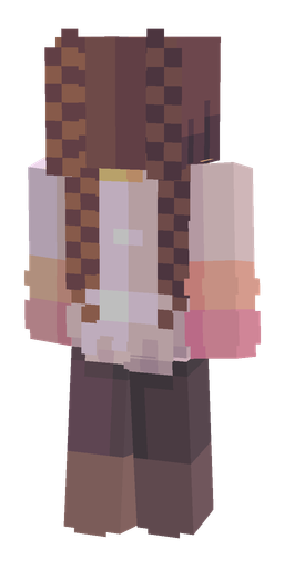 Pink skin: body, back render