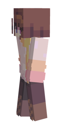 Pink skin: body, left side render