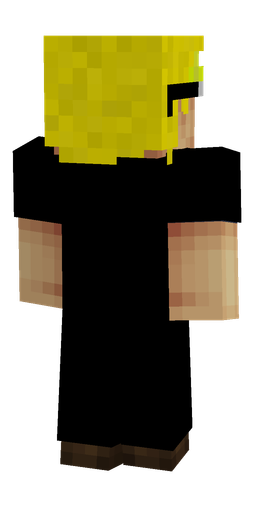 Black skin: body, back render