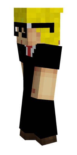 Black skin: body, left side render