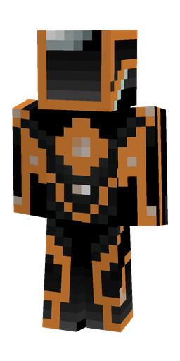 Black skin: body, back render