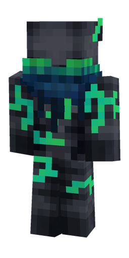 Black skin: body, back render