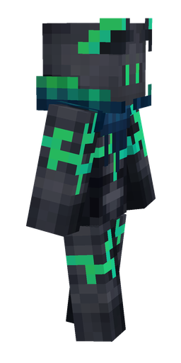 Black skin: body, right side render