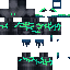 Black skin: raw texture render