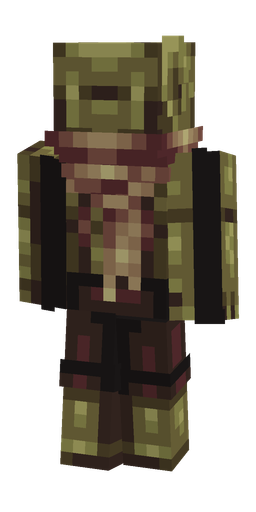 Black skin: body, back render