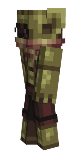 Black skin: body, left side render