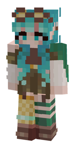 Blue skin: body, front render