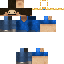 Black skin: raw texture render