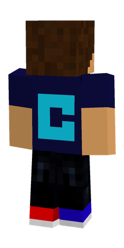 Black skin: body, back render