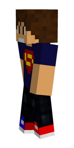 Black skin: body, left side render