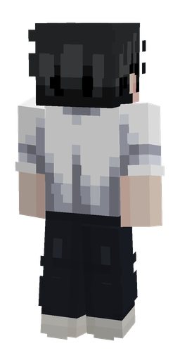 Black skin: body, back render