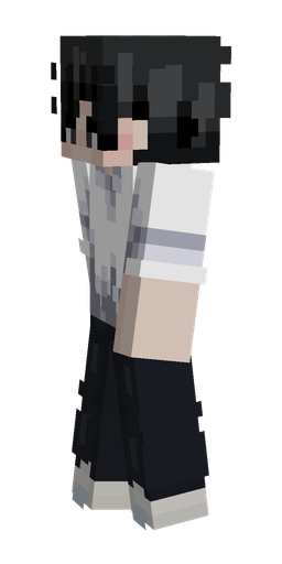 Black skin: body, left side render