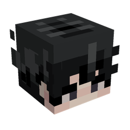 Black skin: head render