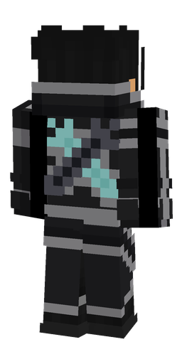 Black skin: body, back render