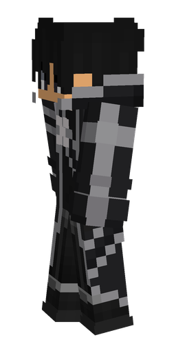 Black skin: body, left side render