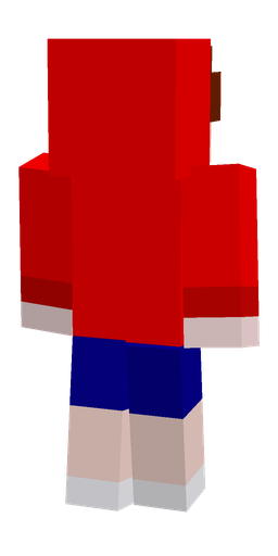 Blue skin: body, back render