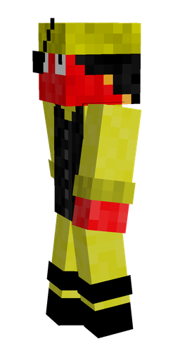 Black skin: body, left side render
