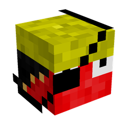 Black skin: head render