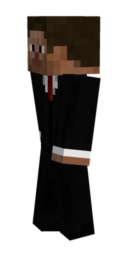 Black skin: body, left side render