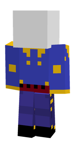 Blue skin: body, back render