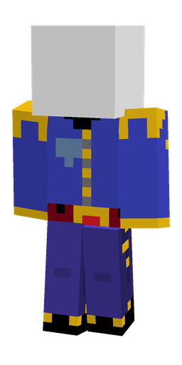 Blue skin: body, front render