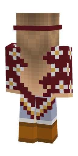 Brown skin: body, back render