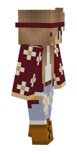 Brown skin: body, right side render
