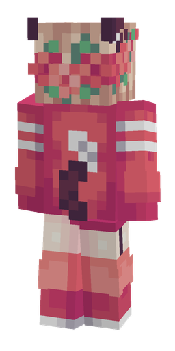 Pink skin: body, back render