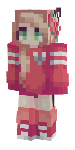 Pink skin: body, front render