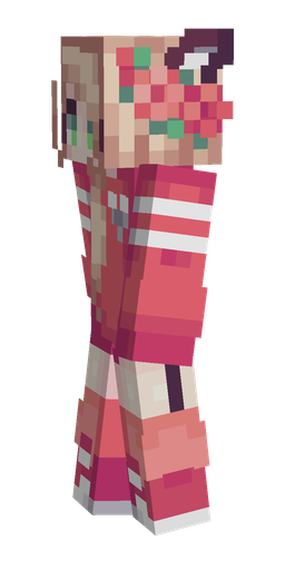Pink skin: body, left side render