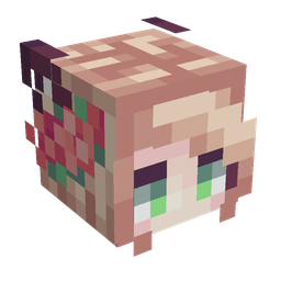 Pink skin: head render