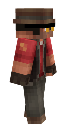 Black skin: body, right side render