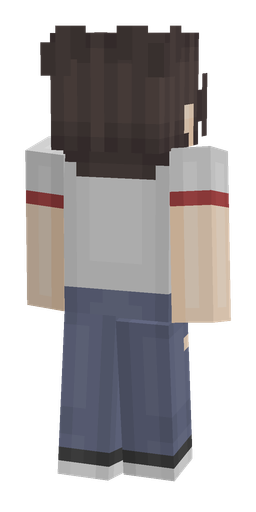 Black skin: body, back render