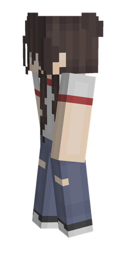 Black skin: body, left side render