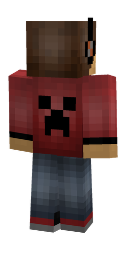 Black skin: body, back render