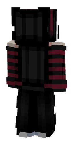 Black skin: body, back render
