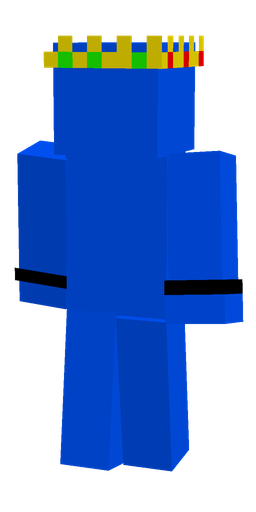 Blue skin: body, back render