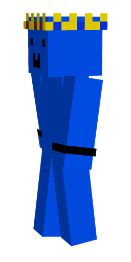 Blue skin: body, left side render